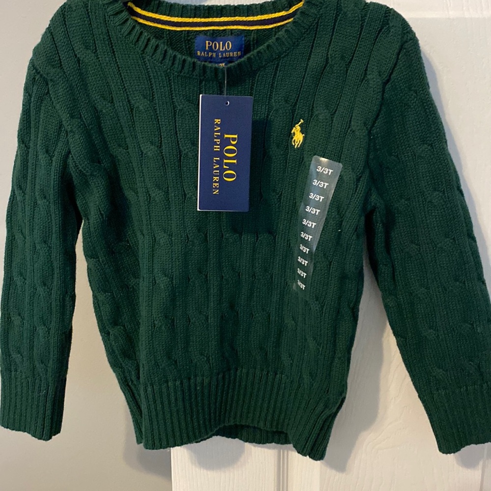 Ralph Lauren Green Sweater 3T